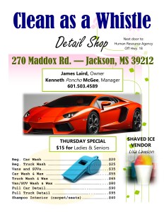 Clean as Whistle Flyer