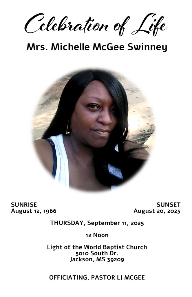 Michelle McGee Swinney obituary August 12, 1966 - August 20, 2025